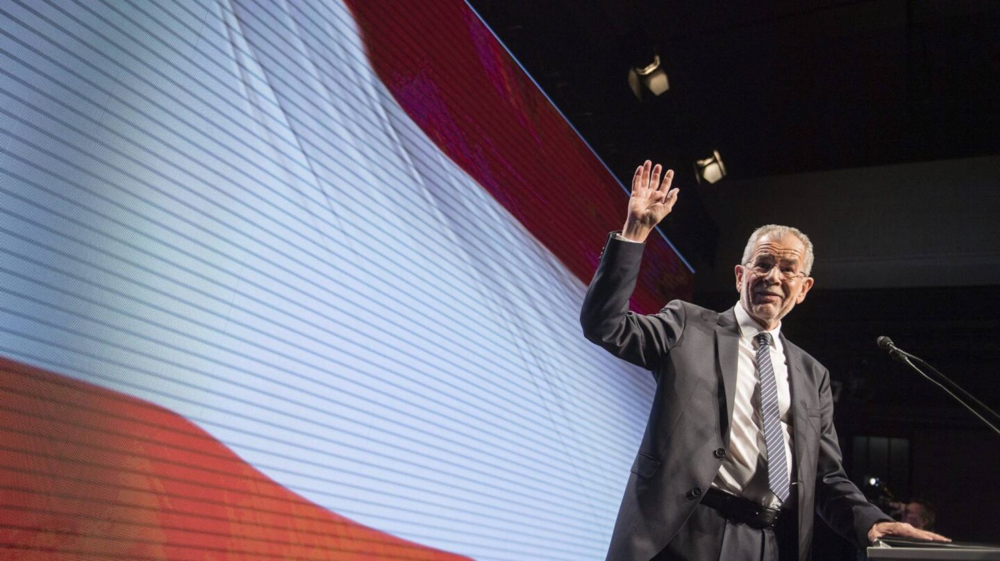 El candidato progresista y europeísta a las elecciones austriacas, Alexander van der Bellen.