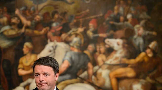 Renzi en el Palacio Chigi Renzi dimite como primer ministro de Italia