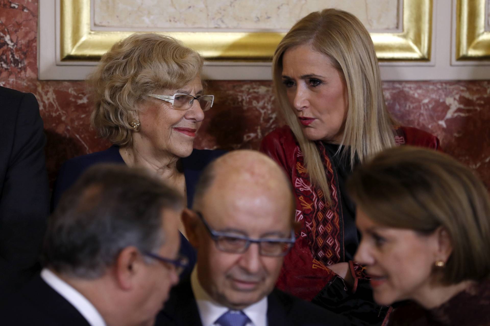 Dia de la Constitucion. Carmena, Cifuentes, Montoro, Cospedal