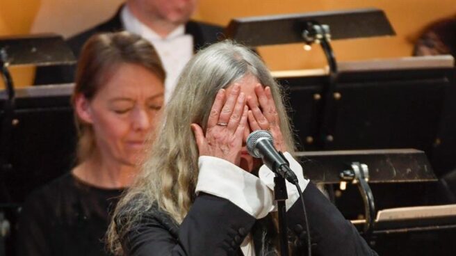 Patti Smith durante la ceremonia de los Nobel. Patti Smith durante la ceremonia de los Nobel.