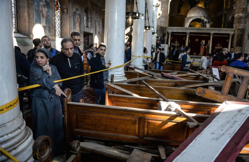 La Catedral cristiana copta de El Cairo (Egipto), en el barrio de Al Abasiya.