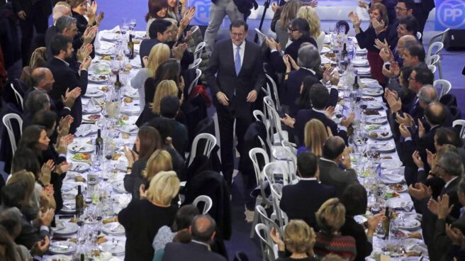 Rajoy, en la cena de Navidad del PP en Torrejon Rajoy, en la cena de Navidad del PP en Torrejon