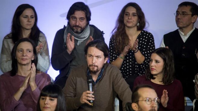 Pablo Iglesias, durante la presentación de su proyecto, Podemos para Todas.