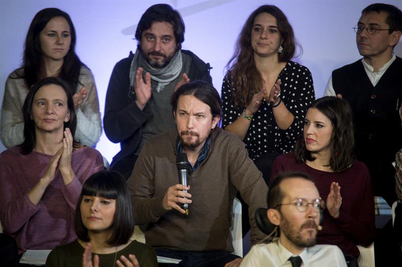 Pablo Iglesias, durante la presentación de su proyecto, Podemos para Todas.