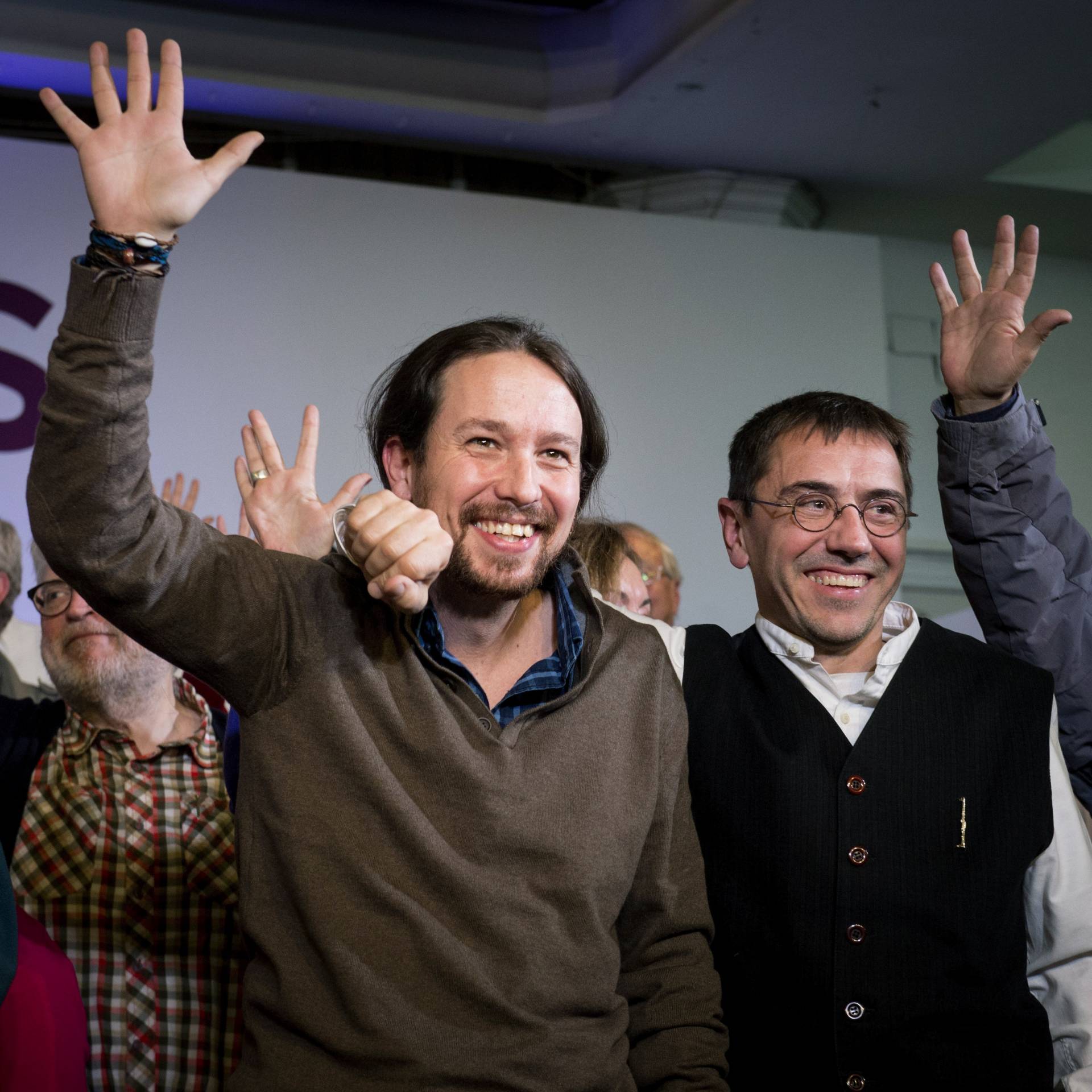 Pablo Iglesias y Juan Carlos Monedero