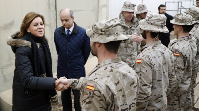 Cospedal reafirma el compromiso de España para doblar el presupuesto militar