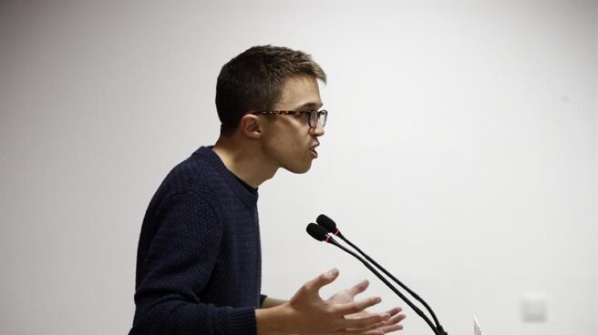 El secretario de organización política de Podemos, Íñigo Errejón, durante una intervención.