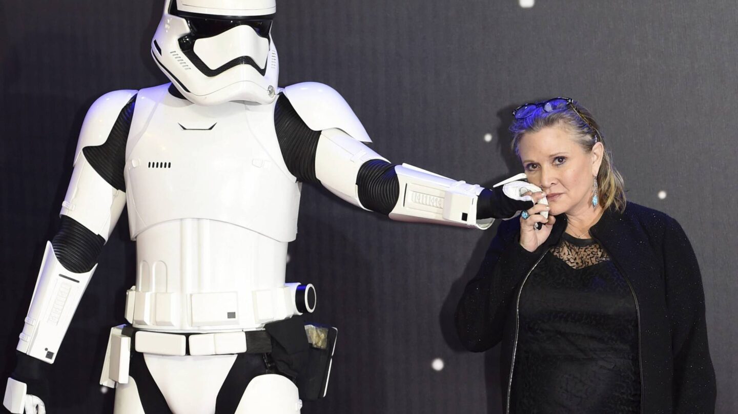 La actriz Carrie Fisher.