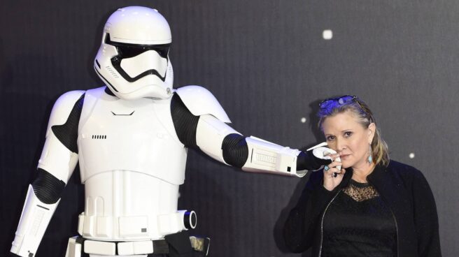 La actriz Carrie Fisher.