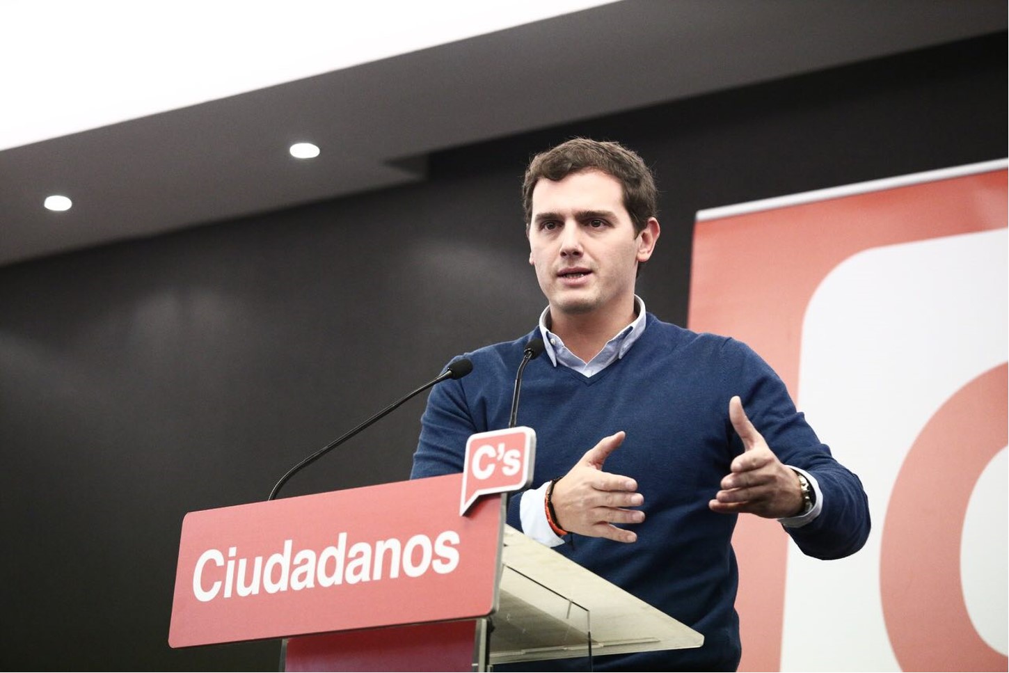 El presidente de Ciudadanos, Albert Rivera, una intervención en el Consejo General del partido.