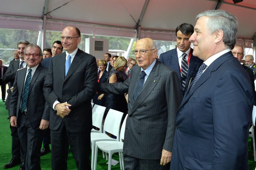 Enrico Letta y Giorgio Napolitano