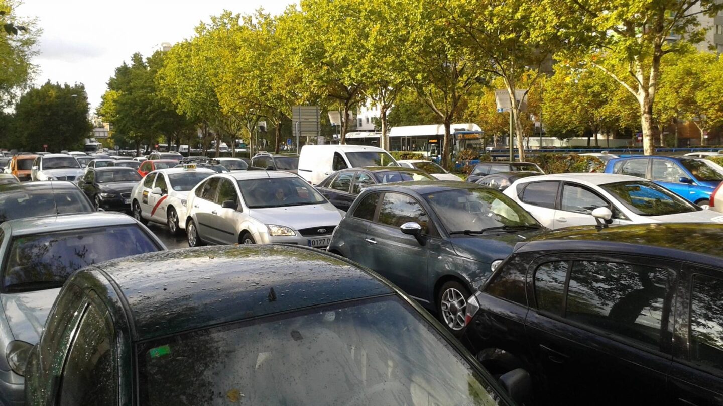 Atasco en Madrid