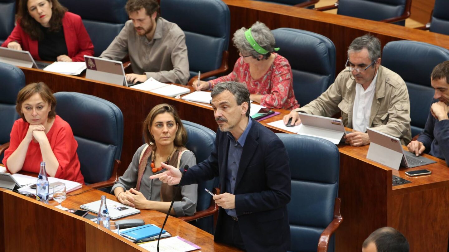 José Manuel López, en la asamblea de Madrid.