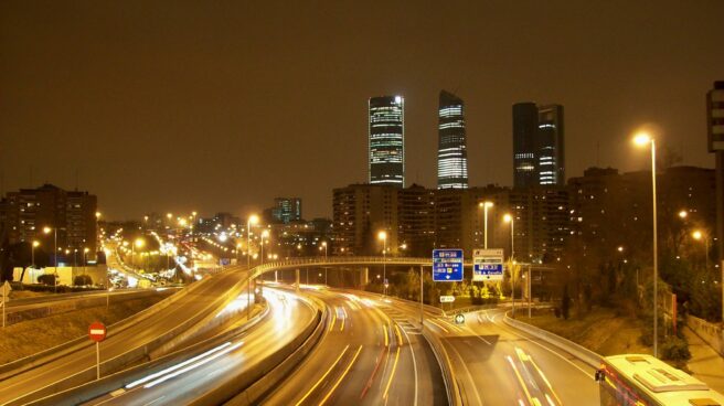 m-30_madrid_spain_04 La M-30 de Madrid, de noche.