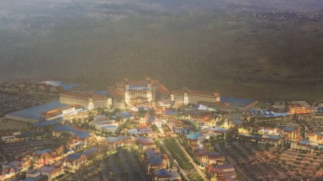 madrid-live-resort-2 Maqueta del futuro complejo turístico Madrid Live Resort en Torres de la Alameda.