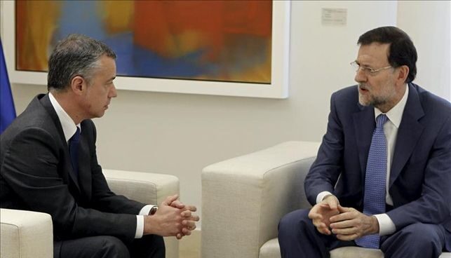 Rajoy complica la relación con el PNV: quiere recurrir al Constitucional las cuentas de Urkullu