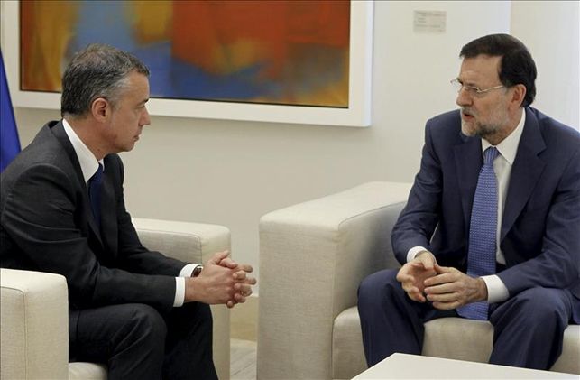 Urkullu, "escarmentado" de reuniones sin resultados con Rajoy