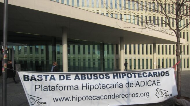 Protesta de Adicae contra los abusos hipotecarios.