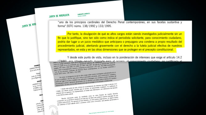 La Junta se niega a revelar a qué altos cargos defiende para evitar un "juicio mediático"