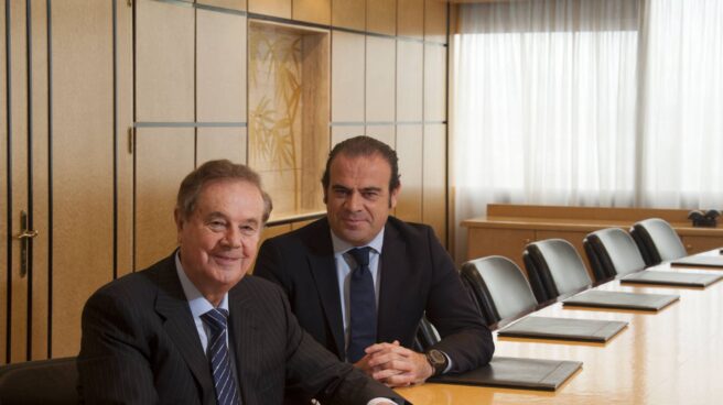 El presidente de Meliá, Gabriel Escarrer Julia, y el consejero delegado del grupo, Gabriel Escarrer Jaume.