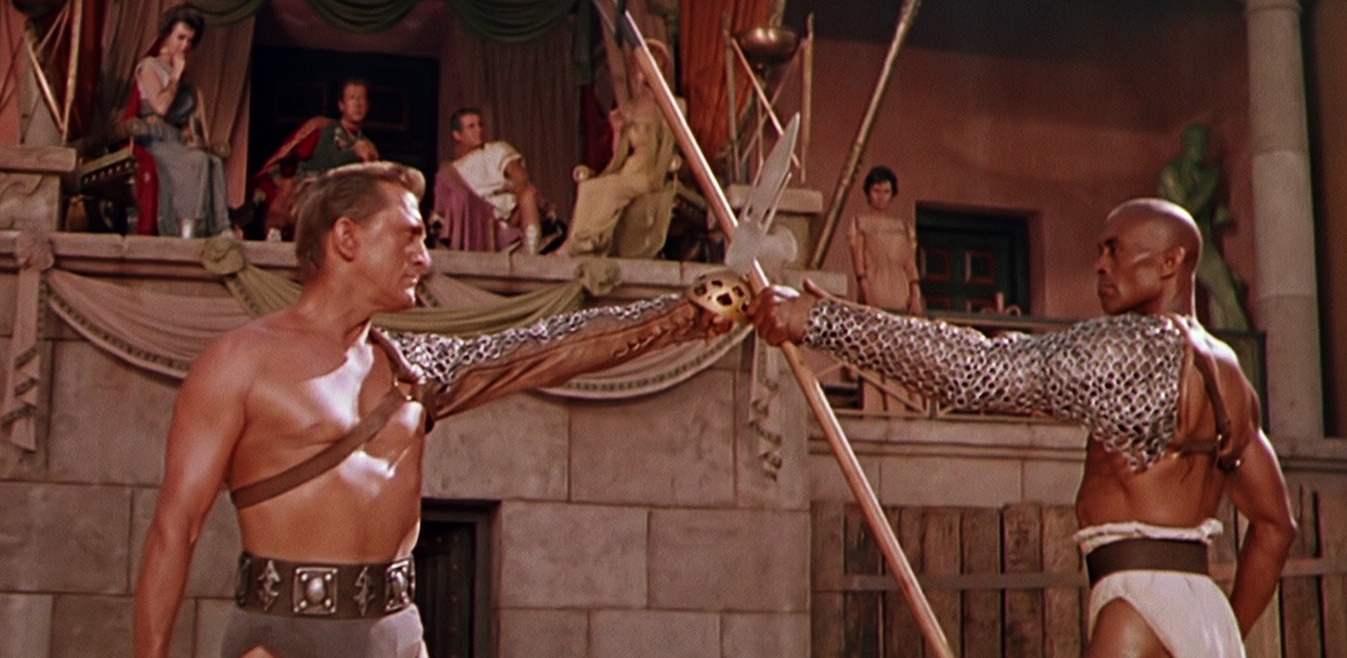 Kirk Douglas en una escena de Espartaco.