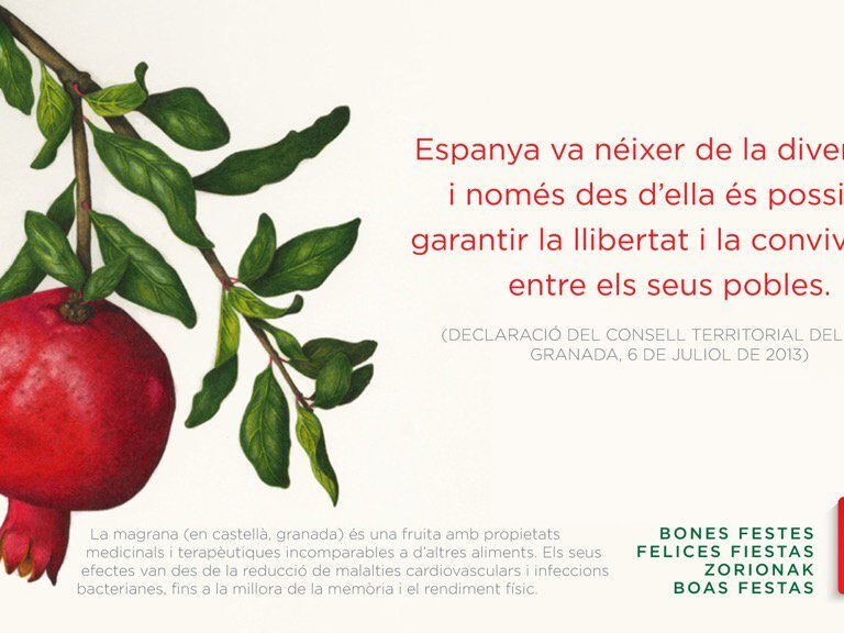 El PSC felicita las Navidades con la Declaración de Granada