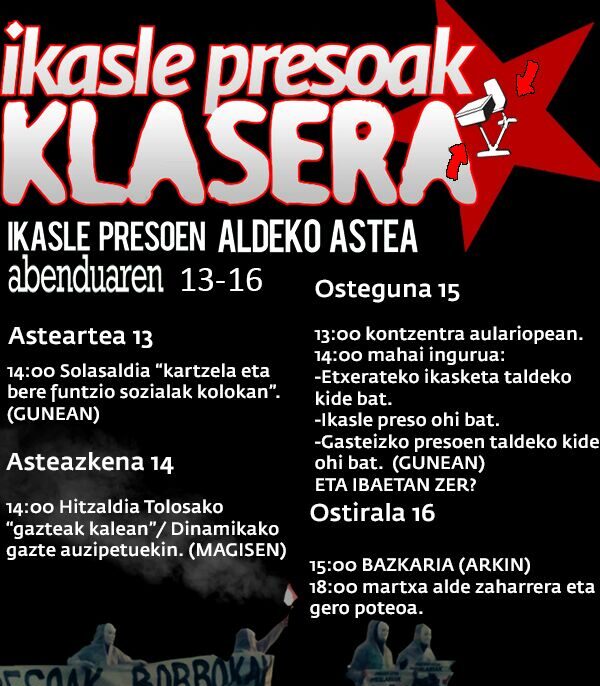 Los radicales presionan para apoyar la matriculación de presos de ETA en Euskadi