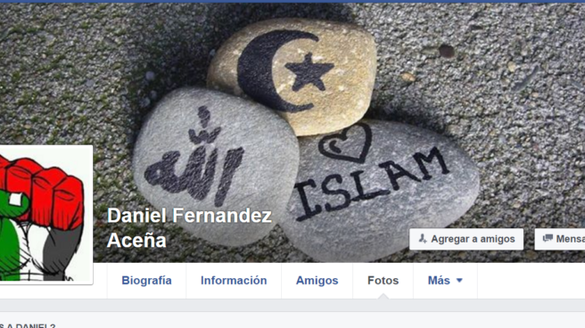 Perfil de Facebook del detenido, Daniel Fernandez Aceña. Perfil de Facebook del detenido, Daniel Fernandez Aceña.