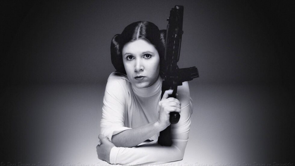 La actriz Carrie Fisher.