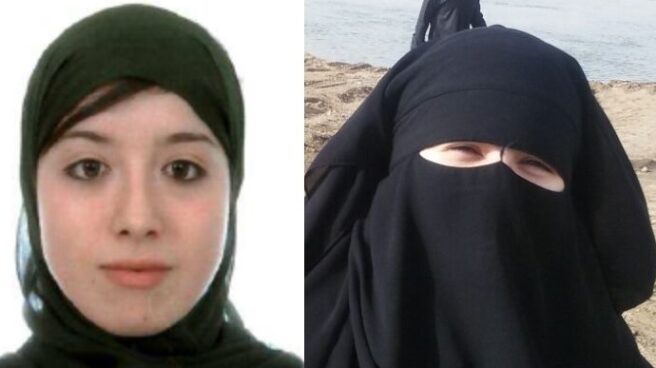 mujeres-yihadistas Assia Ahmed Mohamed y Fatima Akil Laghmich, las dos yihadistas españolas detenidas.