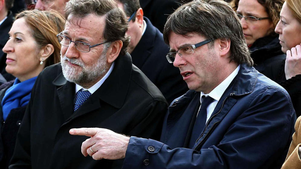 Mariano Rajoy y Carles Puigdemont