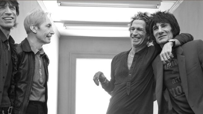 Mick Jagger, Charlie Watts, Keith Richards y Ron Wood, los cuatro miembros oficiales de los Rolling Stones.