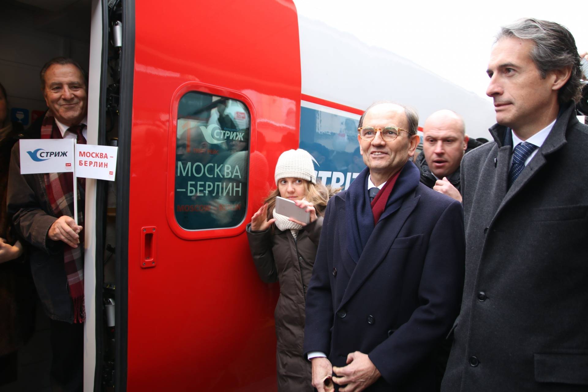 De la Serna, en la inauguración de la conexión ferroviaria directa Moscú Berlín con trenes Talgo.