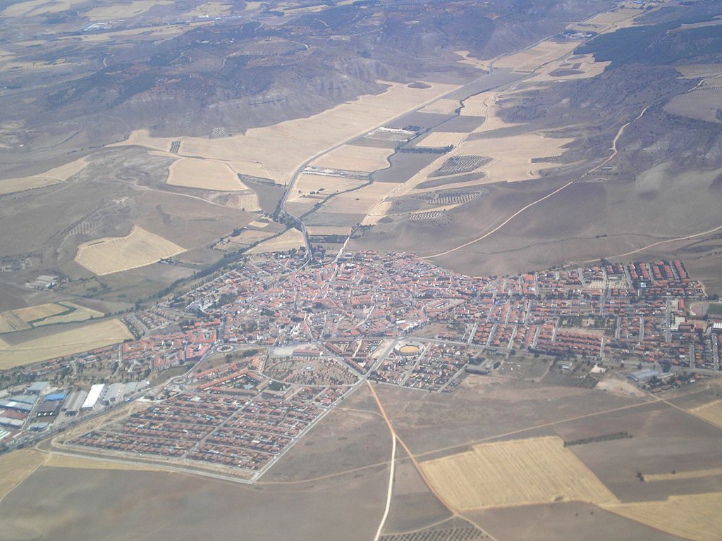 Vista aérea del municipio madrileño de Torres de la Alameda, donde se asentará '!Live Resorts Madrid'.
