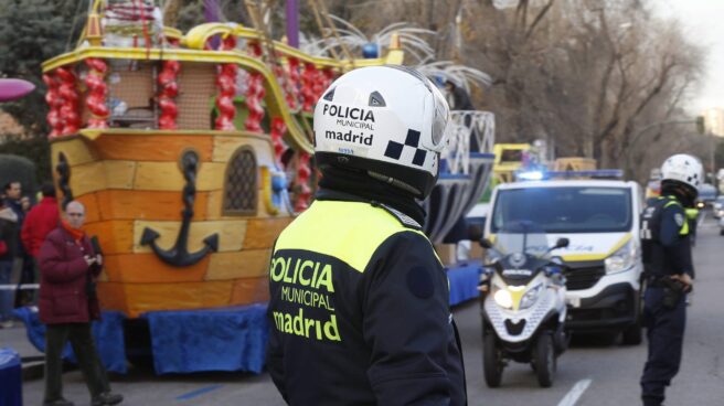 La cabalgata de los Reyes Magos de Oriente del barrio Chamartín en Madrid.