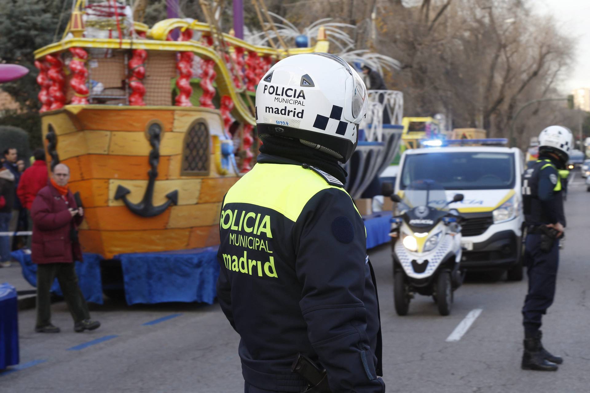 La cabalgata de los Reyes Magos de Oriente del barrio Chamartín en Madrid.