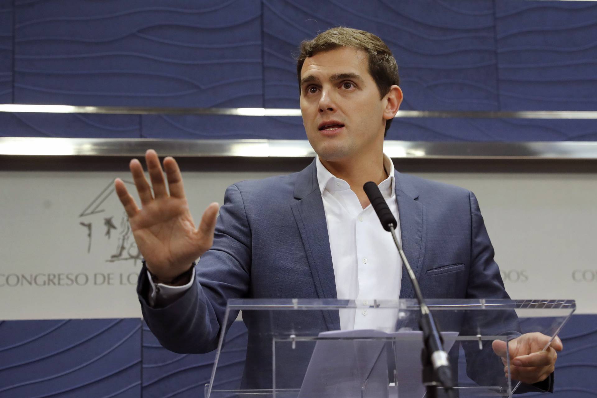 Albert Rivera, en el Congreso de los Diputados.