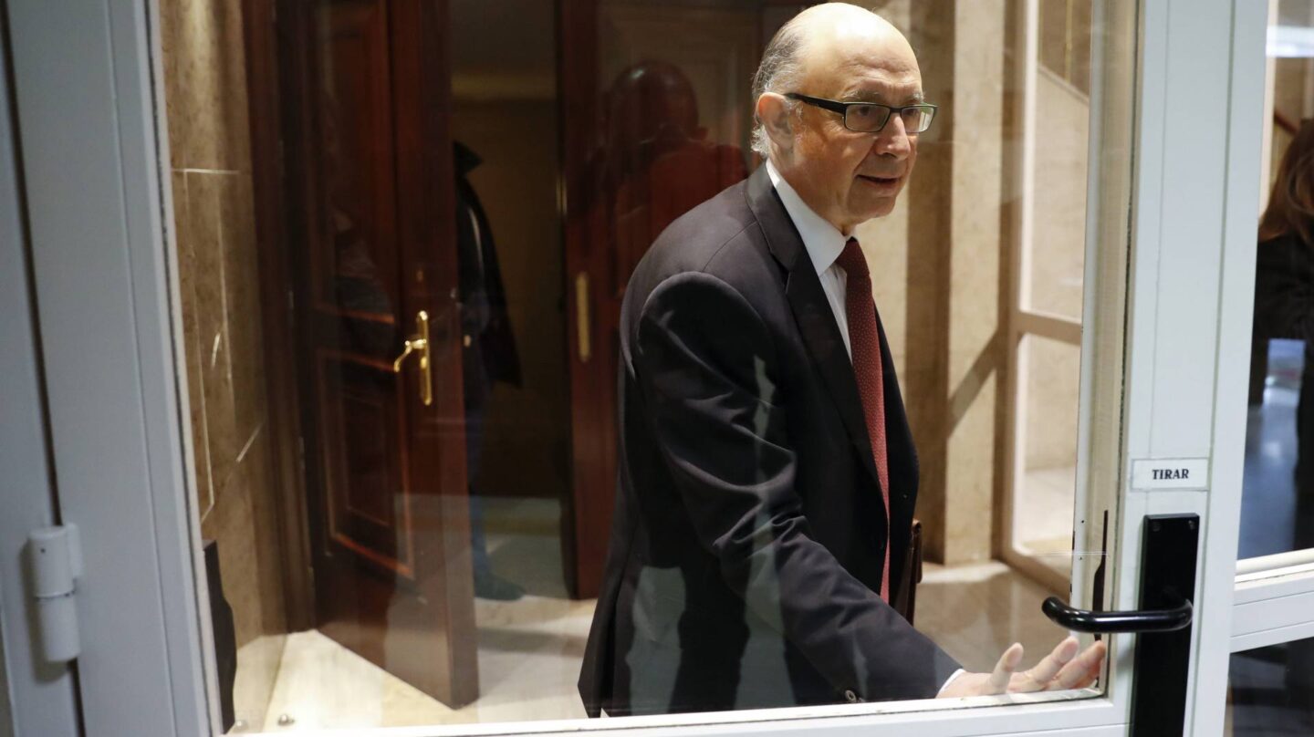 Cristóbal Montoro, este jueves en el Congreso de los Diputados.