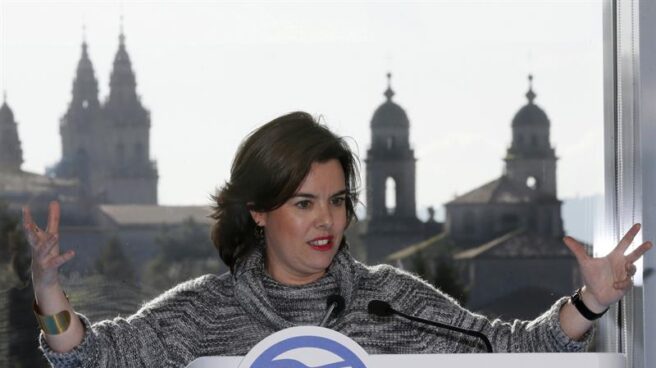 soraya Soraya Sáenz de Santamaría, en Santiago de Compostela.