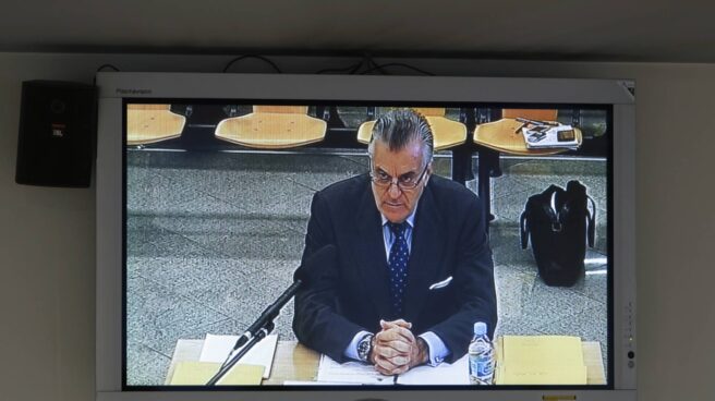Luis Bárcenas, durante su declaración. Luis Barcenas
