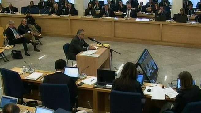 barcenas Luis Bárcenas, durante su declaración por Gürtel.
