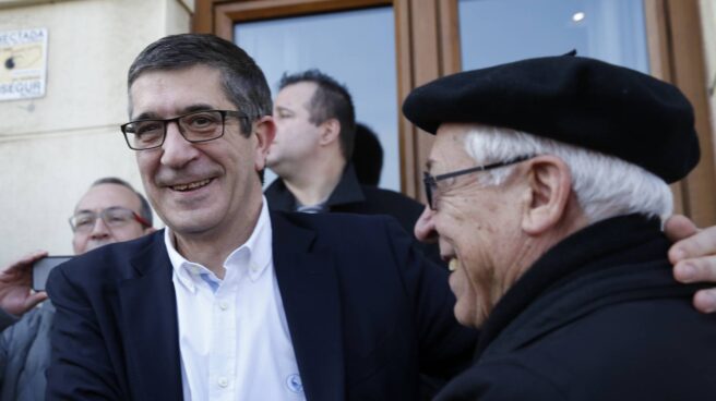 Patxi López, en su acto en Portugalete.