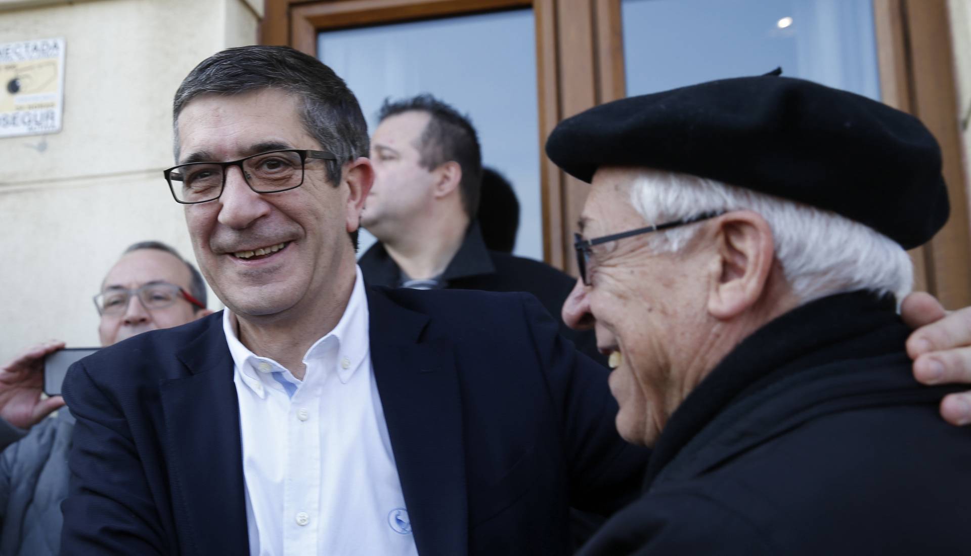 Patxi López, en su acto en Portugalete.