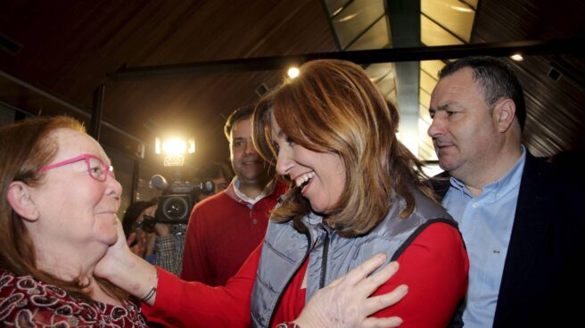 Susana Díaz, en León. Susana Díaz, en León.