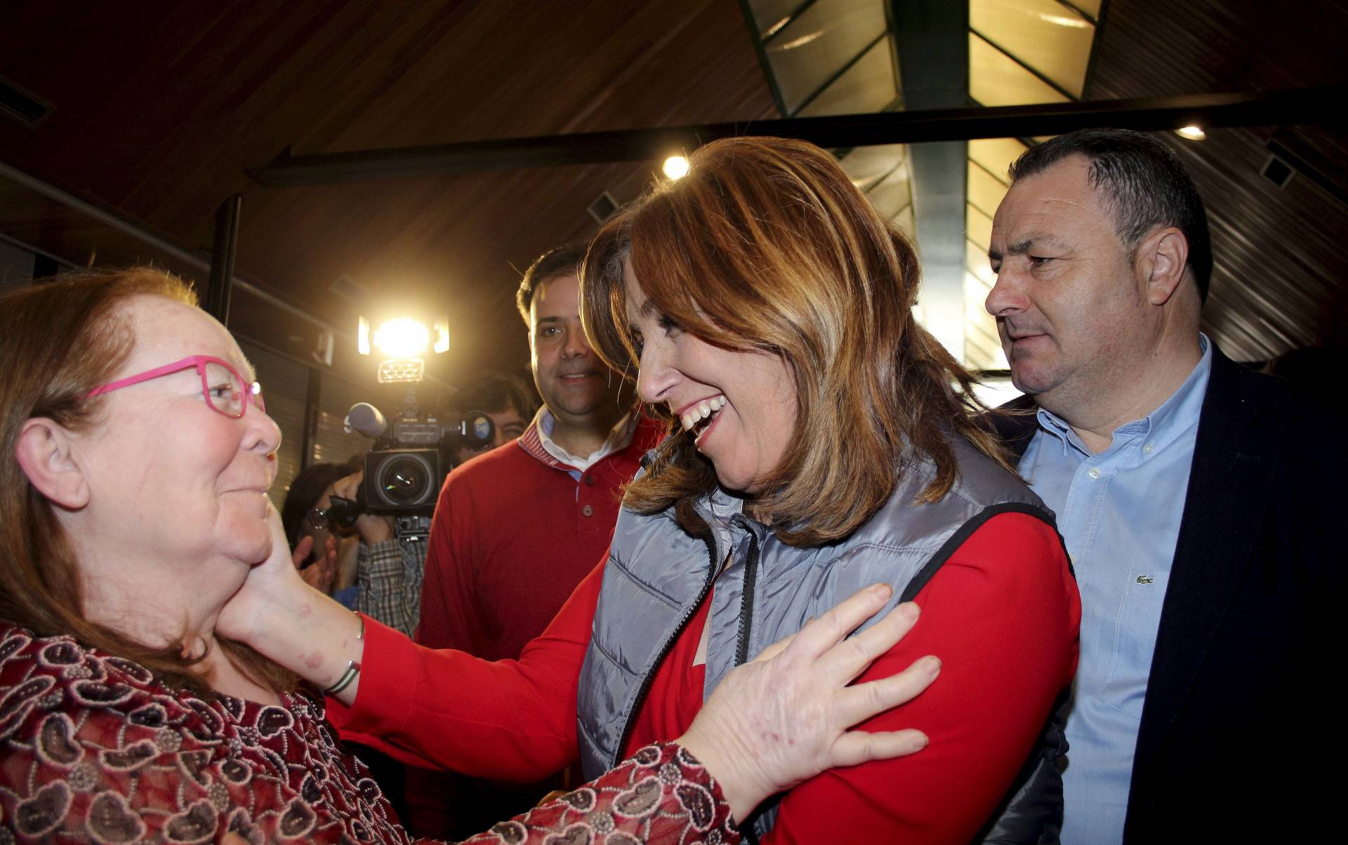 Susana Díaz, en León.