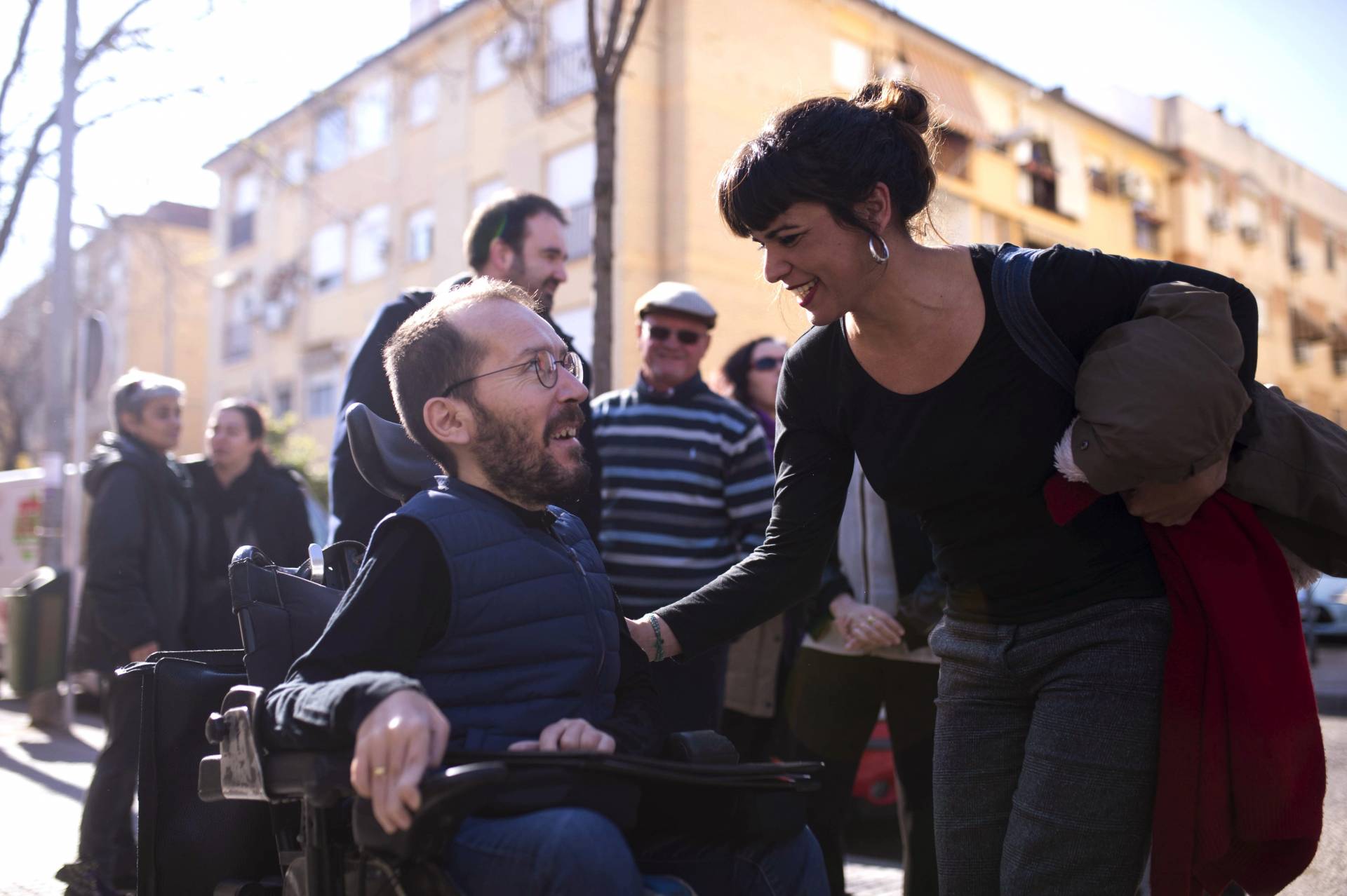 Pablo Echenique y Teresa Rodríguez, en Córdoba.