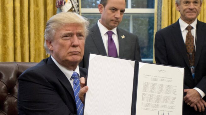 Donald Trump, en el despacho oval de la Casa Blanca. Donald Trump, en el despacho oval de la Casa Blanca.