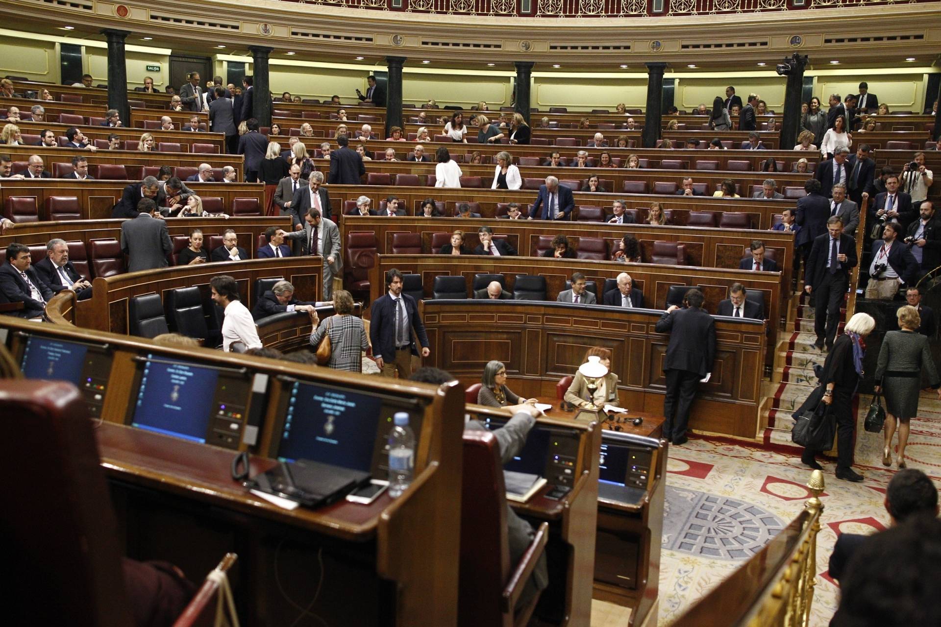 Vista general del Congreso de los Diputados durante el debate de investidura.