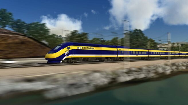 FLV_California_train Recreación virtual de uno de los trenes que surcarán 1.300 kilómetros íntegramente en California.