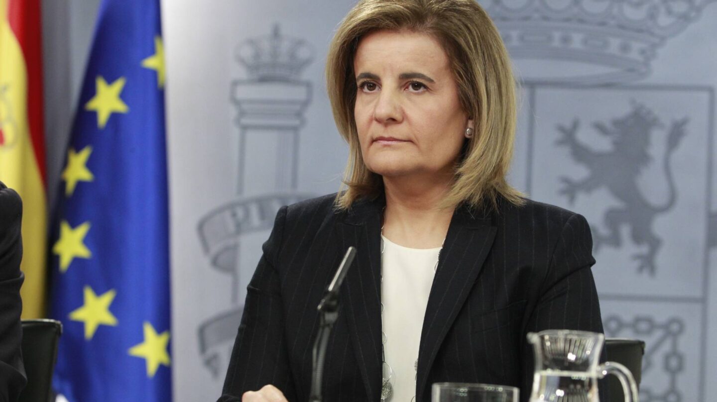 La ministra de Empleo, Fátima Báñez, en rueda de prensa tras el Consejo de Ministros.